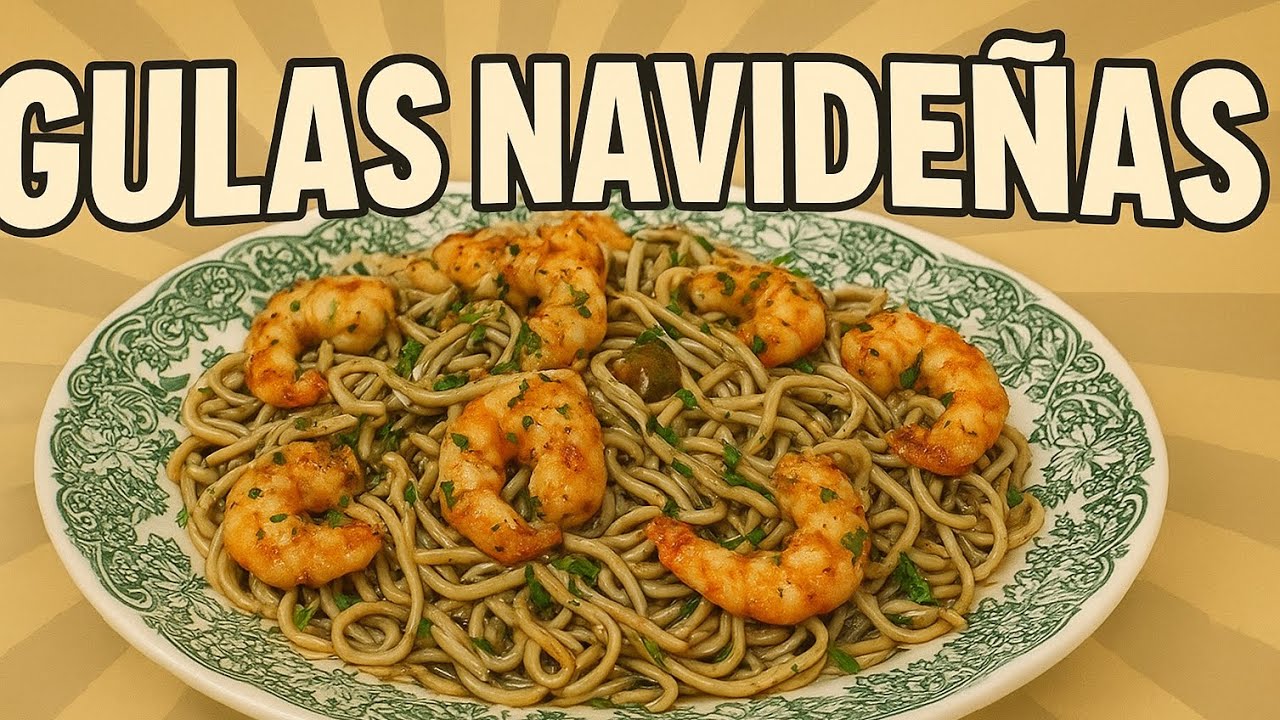 IDEAS DE PLATOS NAVIDEÑOS: GULAS CON GAMBONES 👨🏽‍🍳😋🦐