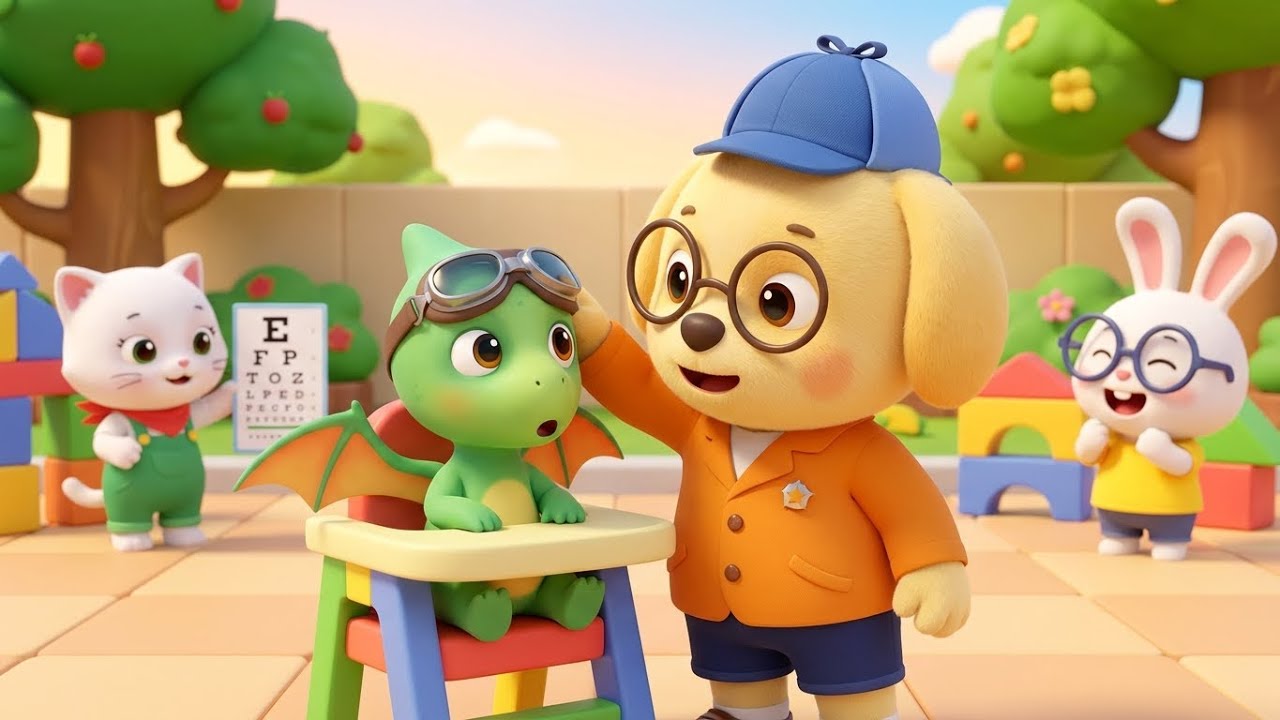 The Little Pterodactyl's Blurry Flight! 🦕👓 | Funny Glasses & Eye Doctor Adventure for Kids