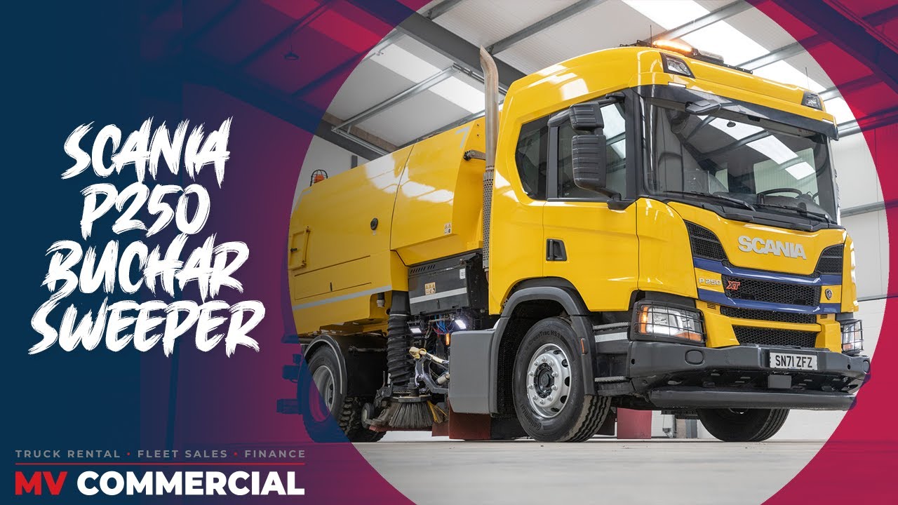 Ready to Go: Scania P250 XT 18T Road Sweeper Bucher V80 | MVCommercial.com