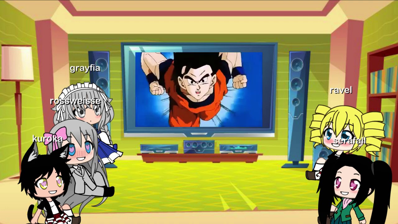 chicas de dxd gohan reaccionan a gohan vs buu