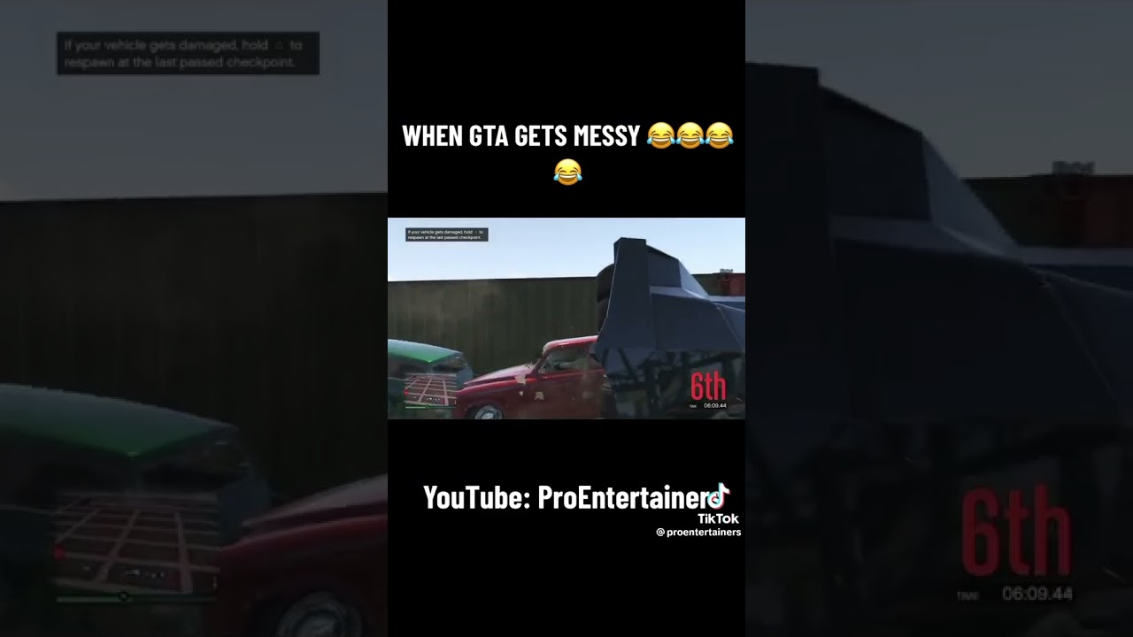 When GTA gets messy 😂😂😂 #gtaonline #gta5 #gtaracing #funnyclips #shorts