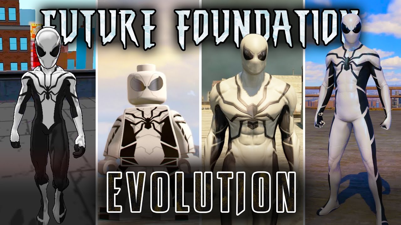 Evolution of Future Foundation Suit in Spider-Man Games (2000 - 2023)