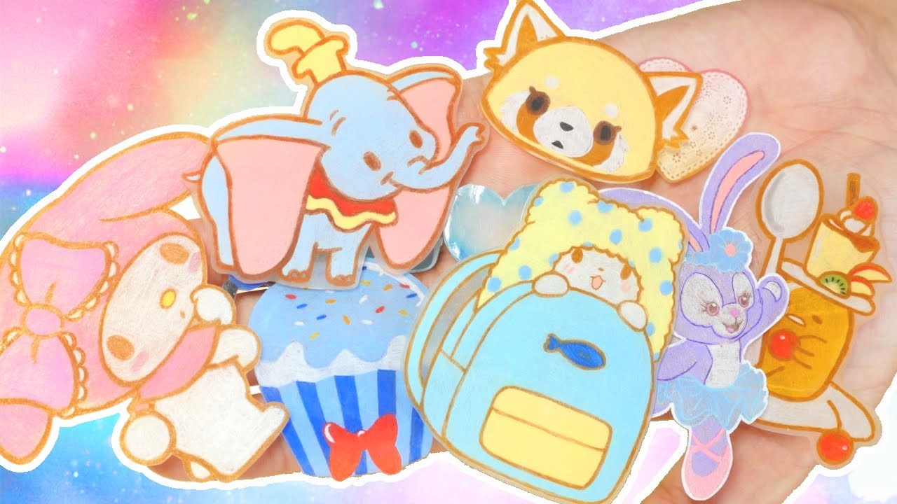 Cute Sanrio & Disney Shrink Plastic Pieces | DIY Update!