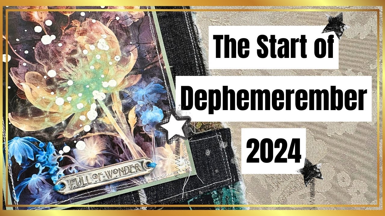 ⭐️Dephemerember 2024 Starts Here: Crafting a Junk Journal from Scratch! (Part 1)