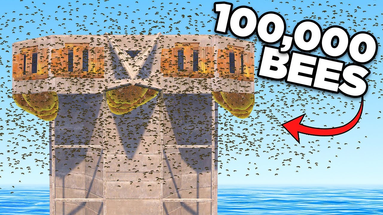 Launching Rust&rsquo;s New Bee Bomb at Roof Campers