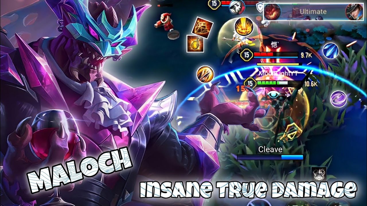 Maloch Solo Lane Pro Gameplay | Lord of True Damage | Arena of Valor Liên Quân mobile CoT