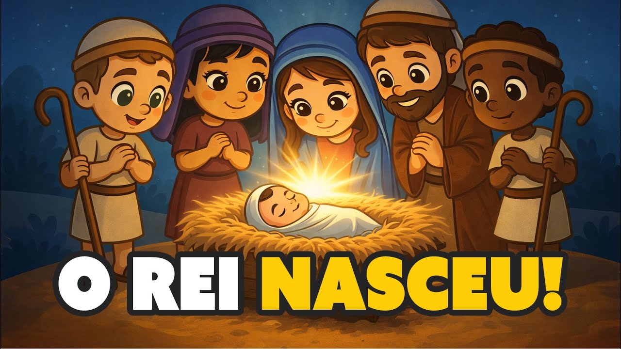 CANÇÃO DE NATAL - O REI NASCEU, NASCIMENTO DE JESUS | Música Infantil