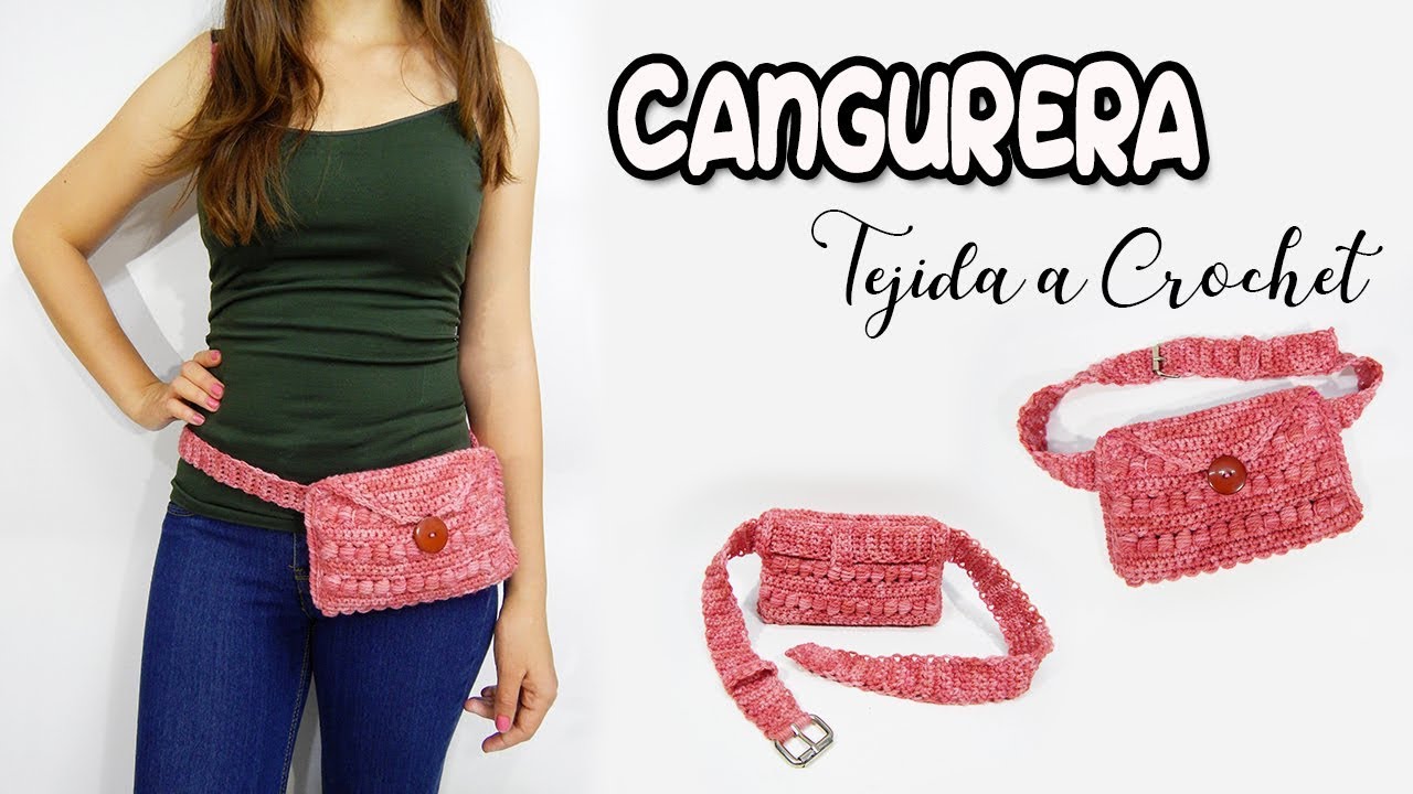 Bolso para la cintura a Crochet tipo Cangurera - PARTE 2/2