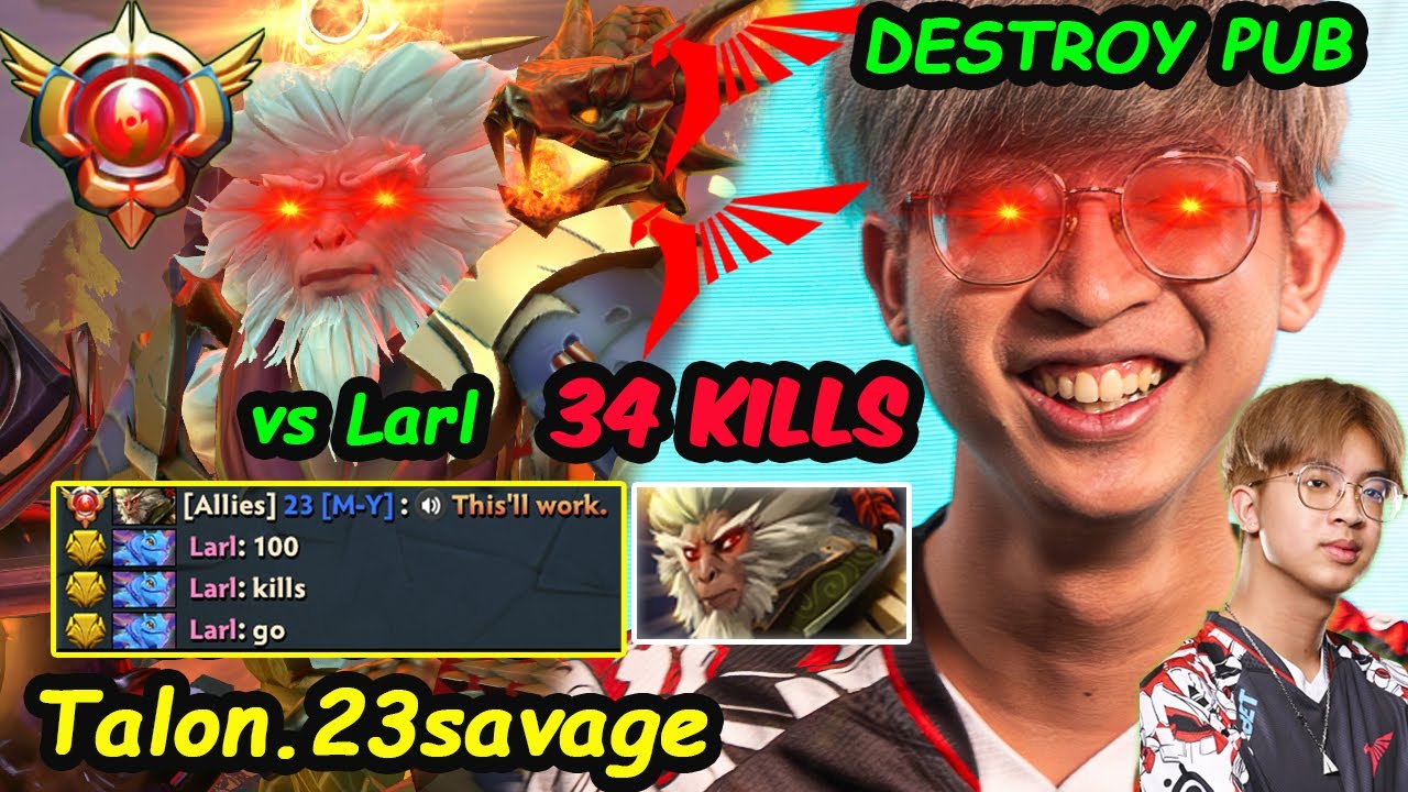 TALON 23savage Monkey King - DESTROY PUB RIYADH Masters vs Larl Team Spirit MIDLANE Dota 2