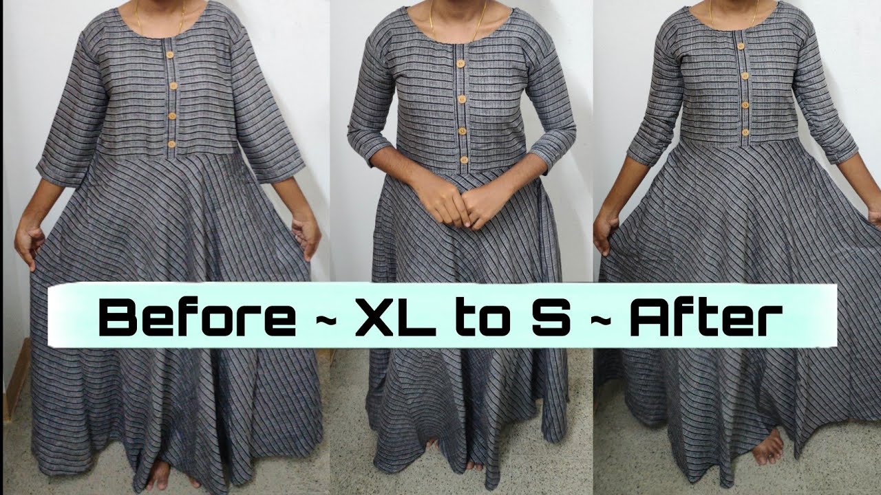 XL size to S size | New dress recreation in Tamil | Long tops | @SwathiGallery