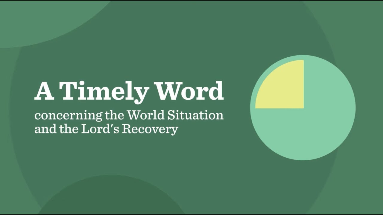 The Divine History within the Human History | A Timely Word (3 of 6) | Morning Series