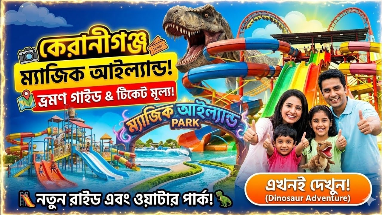 ম্যাজিক আইল্যান্ড পার্ক কেরানীগঞ্জ॥ Magic Island Park keranigang ॥ Best park near Dhaka 🇧🇩