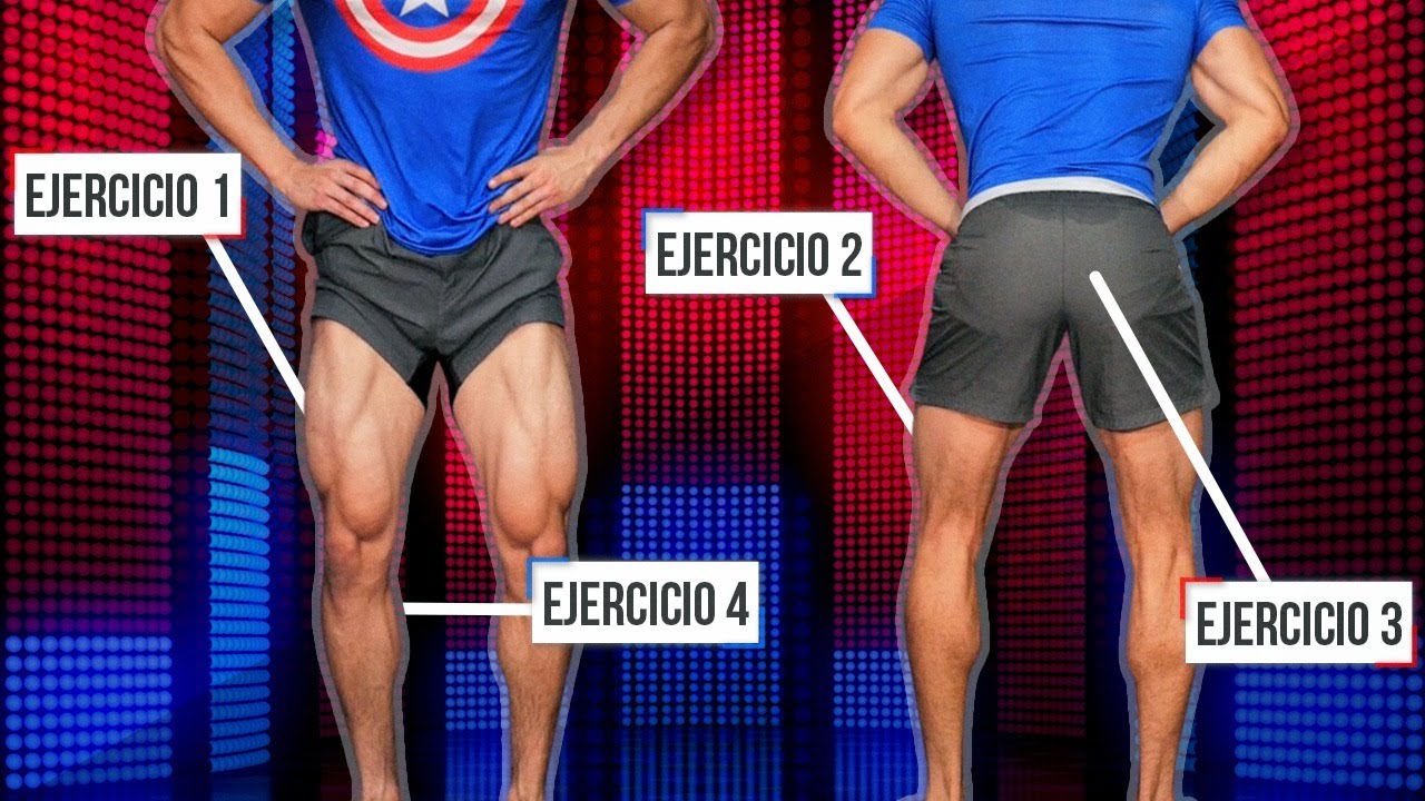 &iexcl;EL MEJOR ENTRENAMIENTO DE PIERNA EN CASA! - SOLO 4 EJERCICIOS