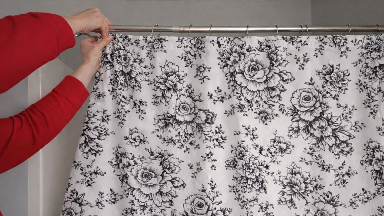 The GENIUS new shower curtain idea people are using in their laundry room!