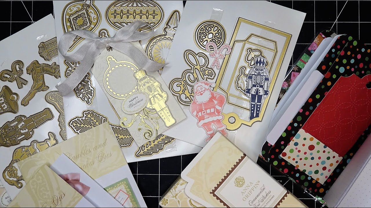 Anna Griffin Gift Tag, Christmas Icon Impression & Baubles/Branches Dies Review Tutorial! Success!