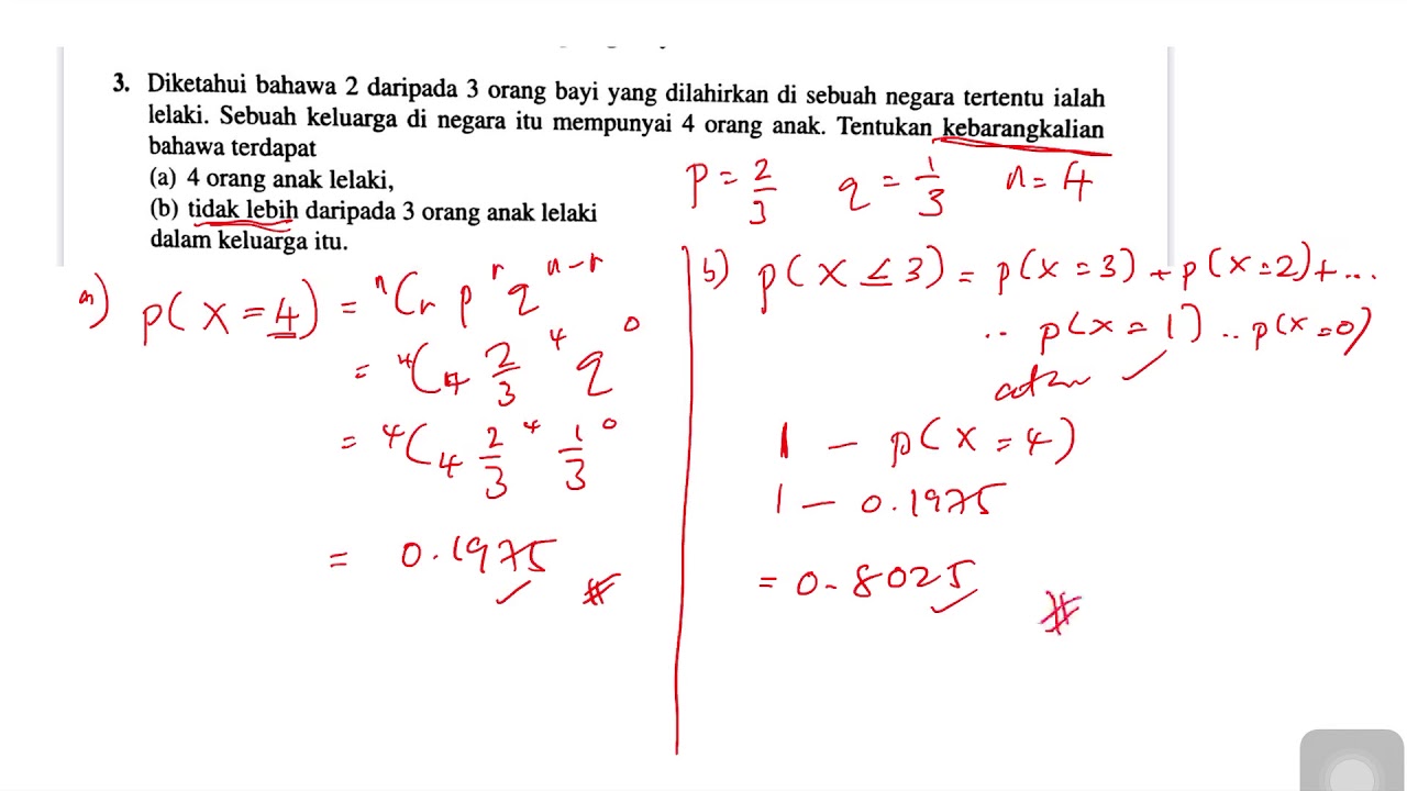 Taburan Binomial dan Normal