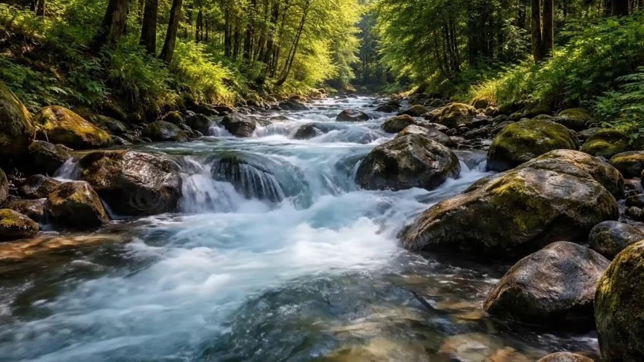 Soothing River Water Sounds for Calm Mind and Rest AHD