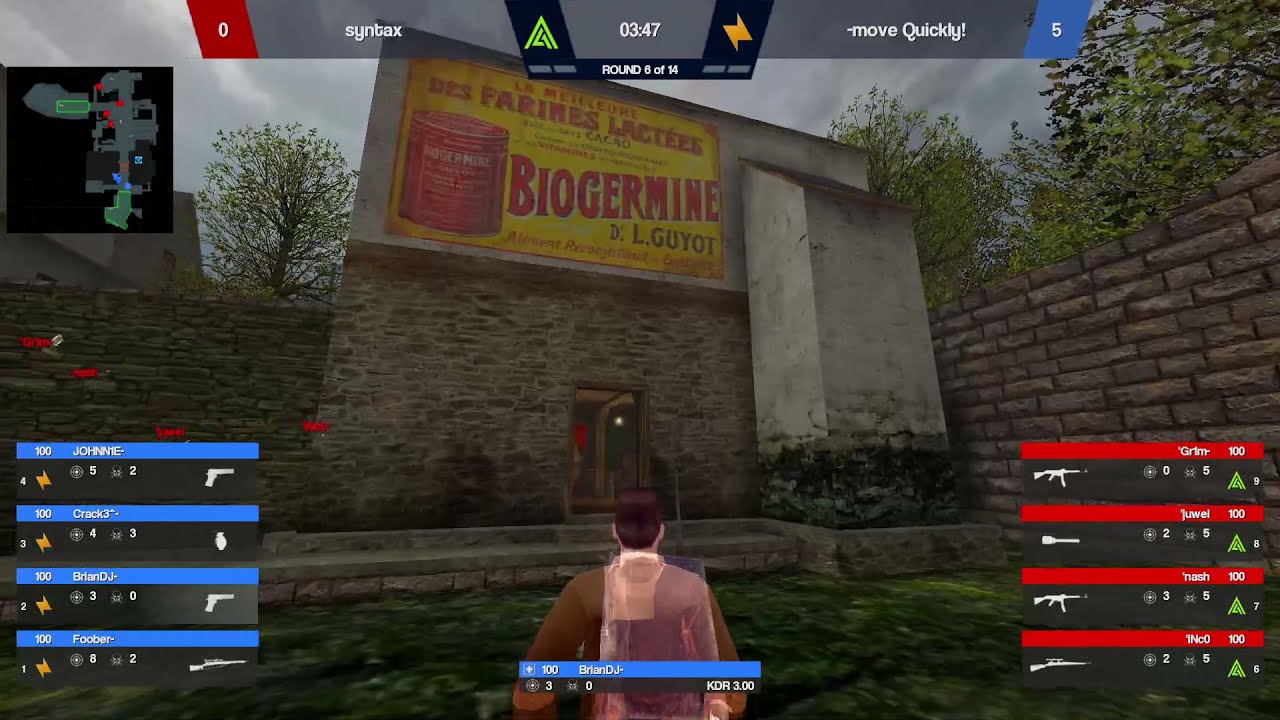 Medal Of Honor Allied Assault MGL3 GRAND FINAL REALISM - syntax vs -move Quickly! with shoutcast
