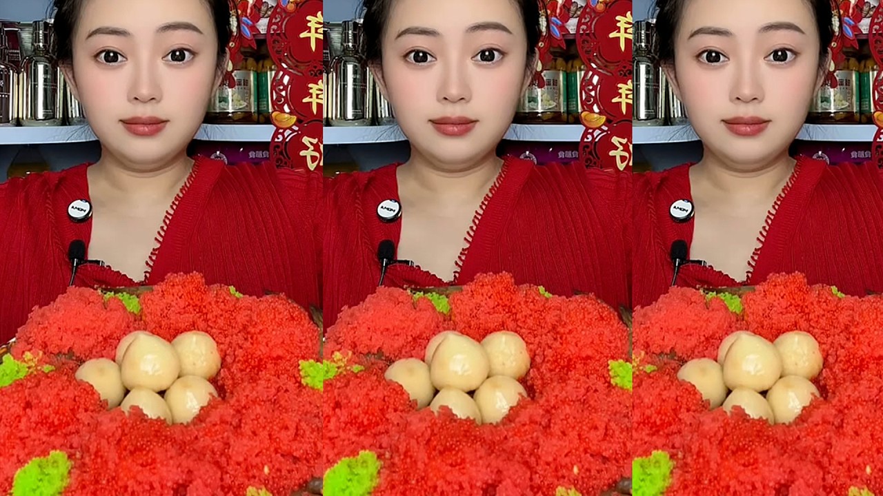 Mitao _ Mukbang / ASMR TOBIKO EGGS | FLYING FISH ROE | EXTREME EATING SOUNDS