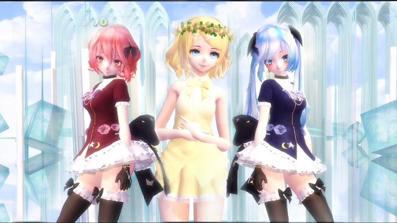 [MMD] - Alone - Alan Walker, Miku, Teto, Rin - motion dl