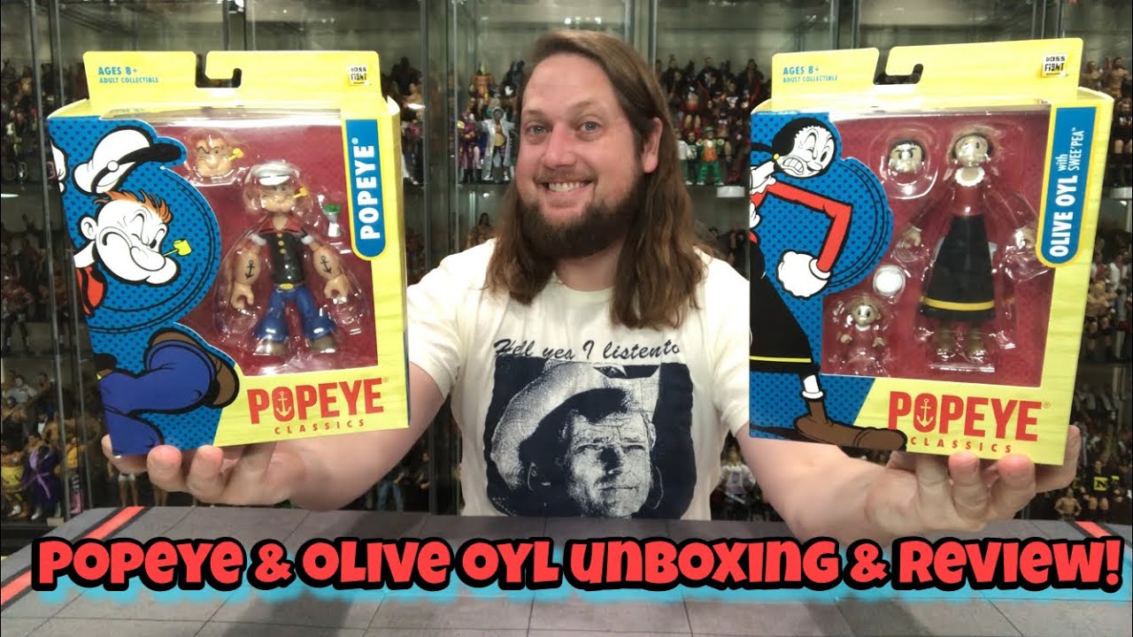 Popeye & Olive Oyl Popeye Classics  Unboxing & Review!