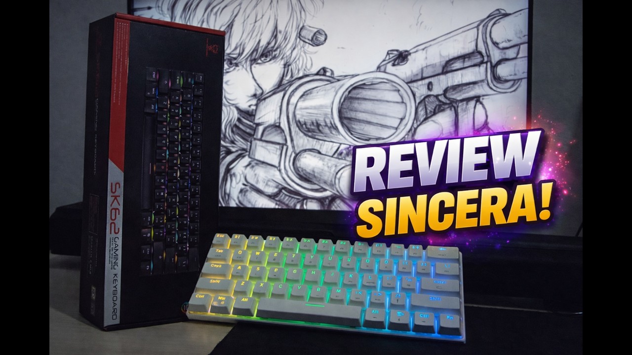 Unboxing do Teclado Mecânico Gamer Motospeed SK62, RGB - MELHOR COMPRA DE 2026!