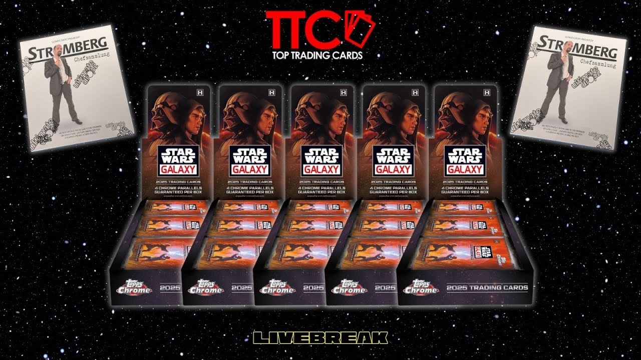 TTC BOX BREAK STREAM 🔥 TOPPS 2025 STAR WARS GALAXY CHROME RELEASE DAY BOXES 🔥 | 12.12.2025