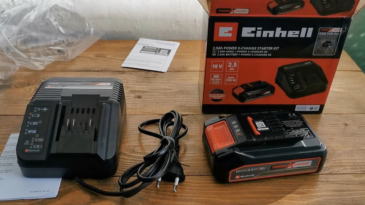 EINHELL 2.5Ah Power X-Change Starter Kit - unboxing, review and test