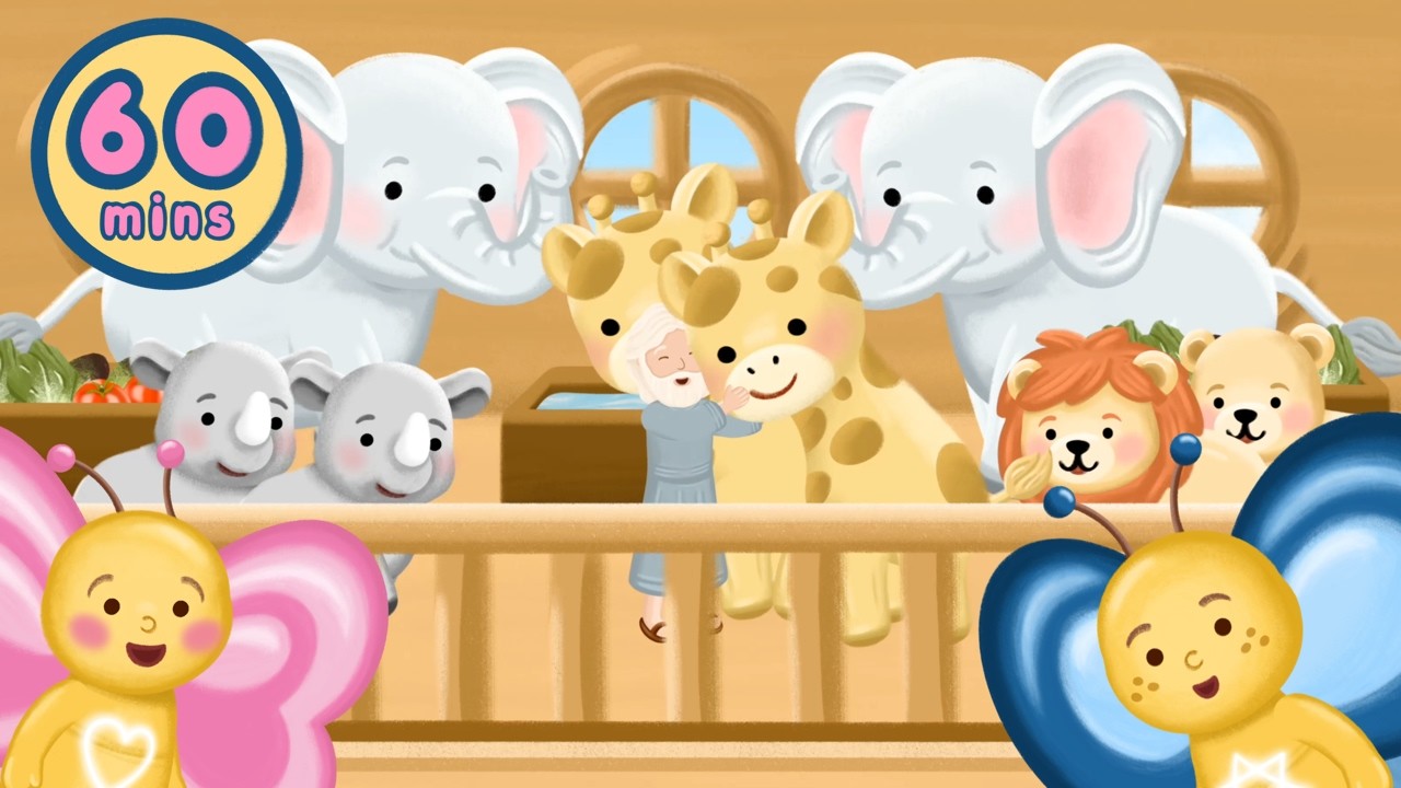 1 Hour BIBLE STORIES WITH Ben and Bella · Bible Butterflies · Bible Cartoon for kids