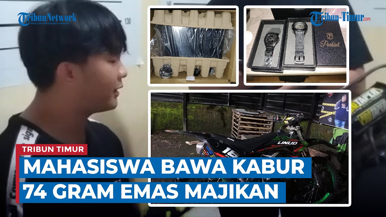 Mahasiswa Nyambi Sopir di Makassar Ditangkap Curi Dollar dan Emas Majikan