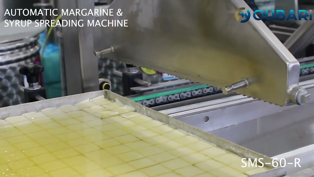 Margarine & Syrup Spraying Machine Rectangle tray-ماكينة رش السمنة والقطر لصواني المستطيل SMS-60R