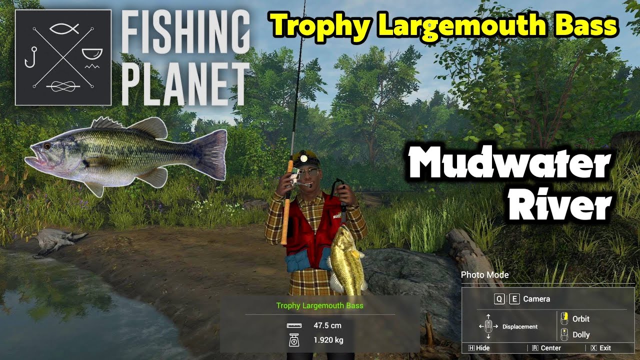 Trophy Largemouth Bass Mudwater River - Fishing Planet