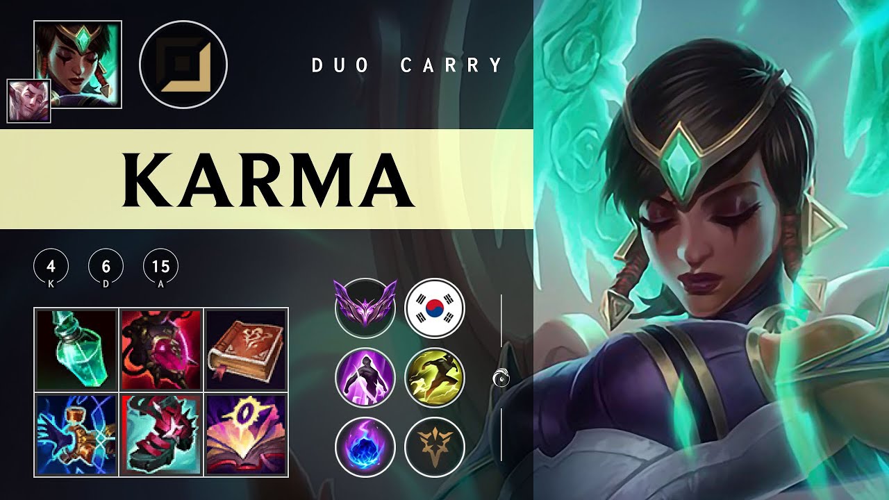 Karma Carry vs Caitlyn - KR Master Patch 25.24