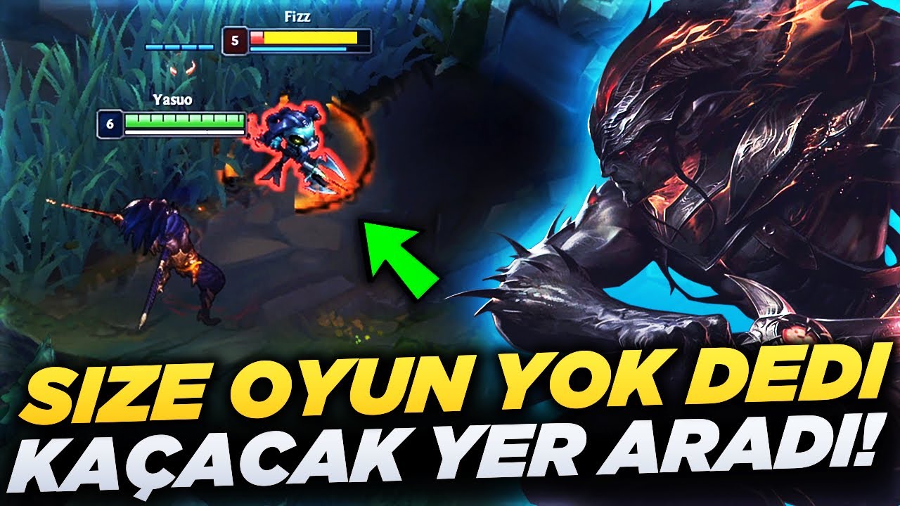 SİZE OYUN YOK DEDİ KAÇACAK YER ARADI!! | YASUO VS FİZZ OYNANIŞ | Emre Bey