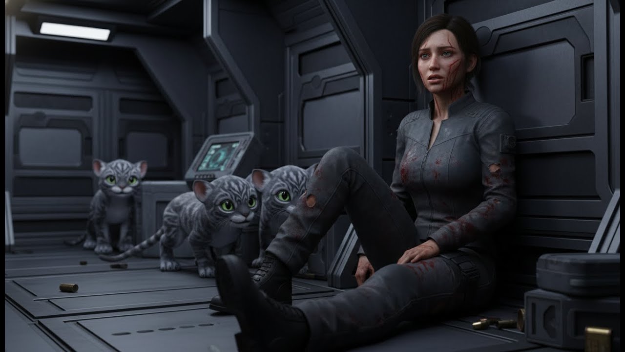 She Was Bleeding Out, but a Moment Later Three Alien Cubs Appeared at the End of the Corridor