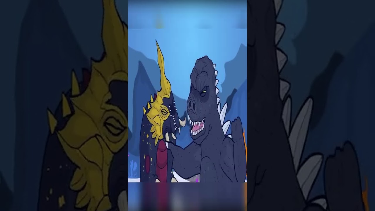 GODZILLA VS MOTHRA THE MUSICAL - Meme Coffin Dance Cover #Shorts