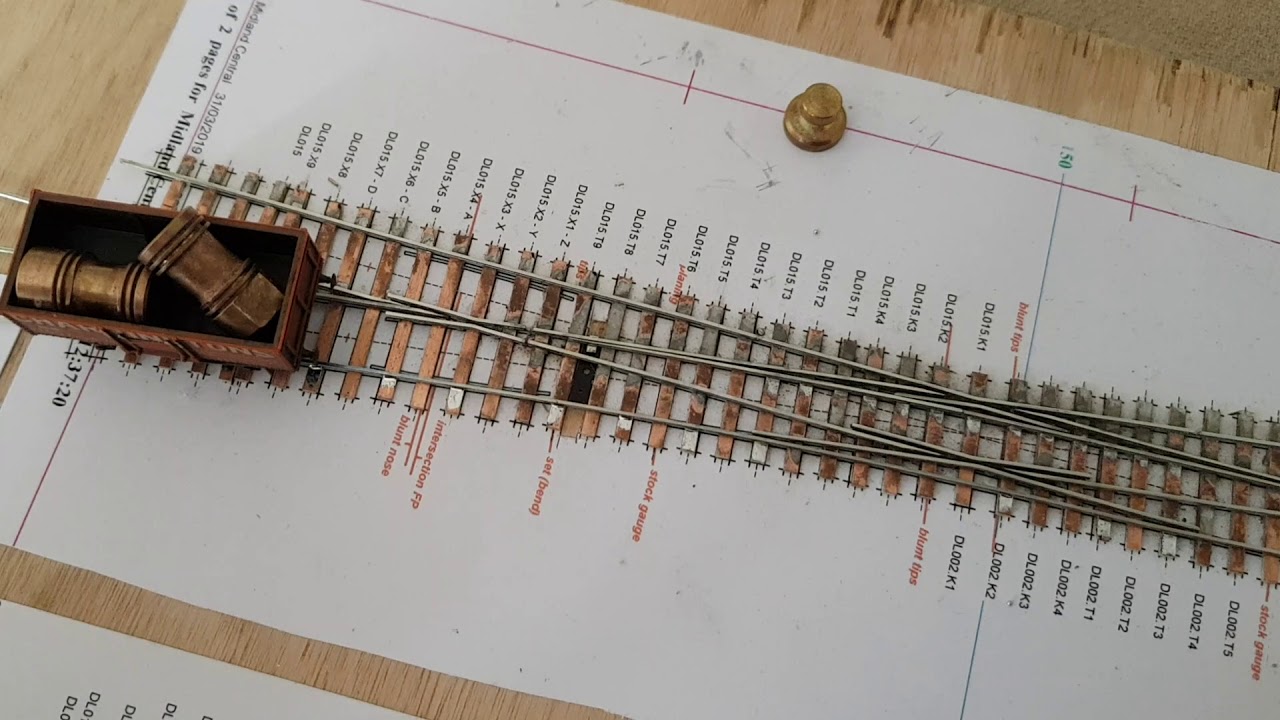 2FS hand laying track #14 - Checks, Joggles and a Test Run