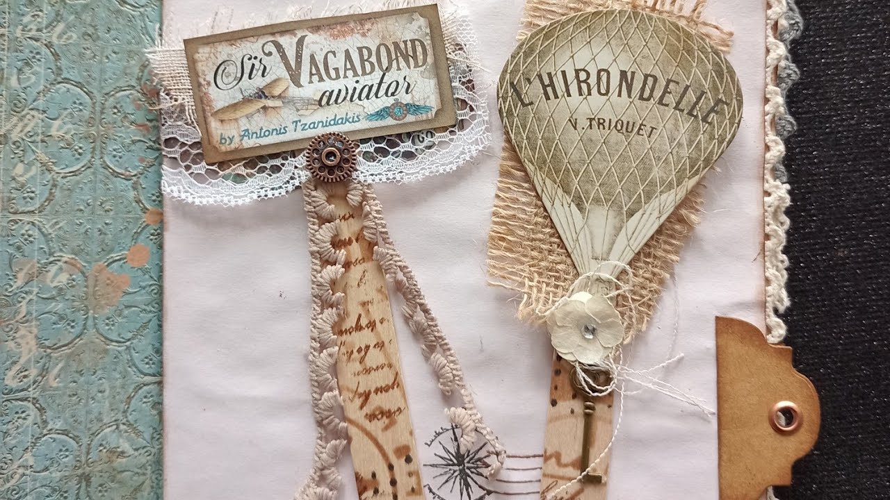 ✨TUTO EMBELLISSEMENT JUNK JOURNAL BÂTON de GLACE ✨ #scrapbooking #craft #handmade