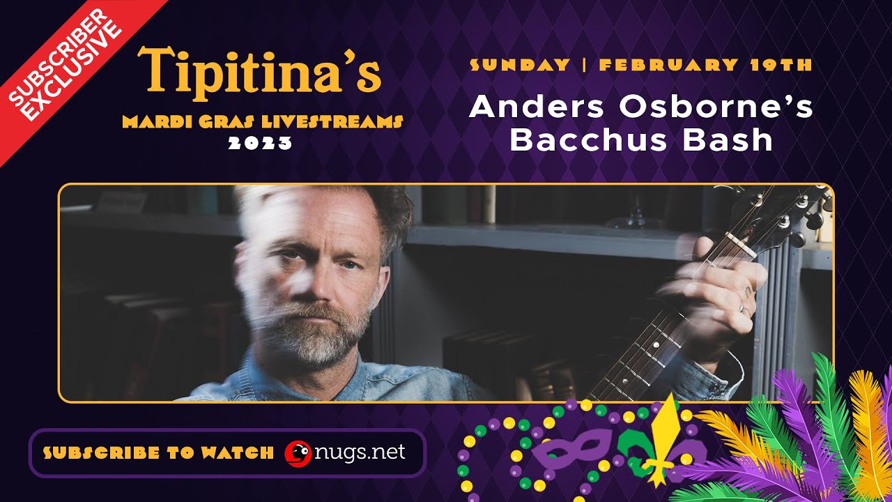 Anders Osborne at Tipitina's New Orleans LA 2/17/2023