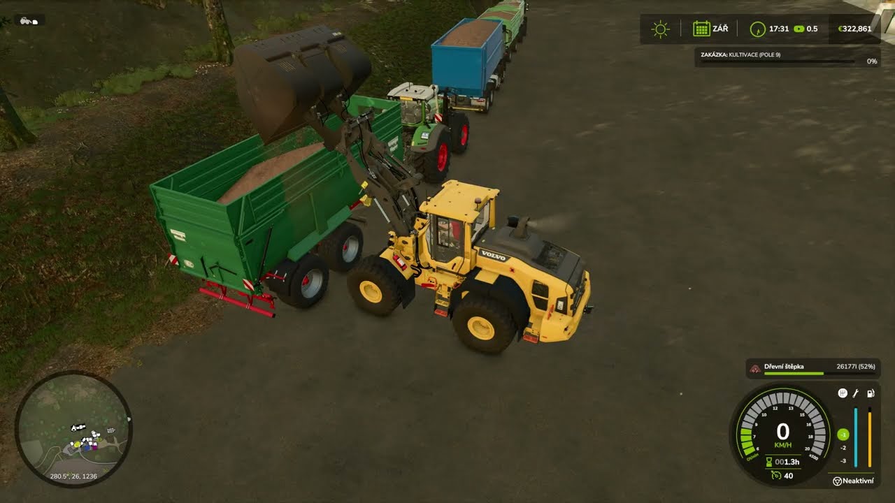 Farming Simulator 25 Highlands Fishing Expansion export of wood chips by train