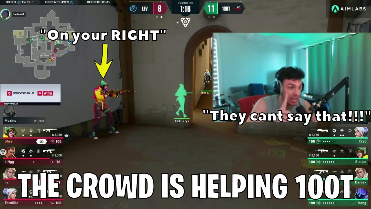 SEN Tarik reacts to NA Crowd *CHEATING* for 100T vs Leviatan