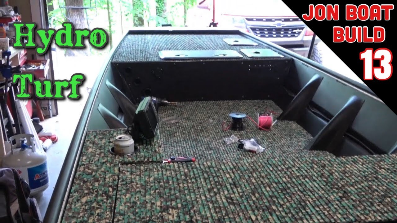 Finishing the Decks | Hydro Turf, Dry Hatches | Jon Boat Build