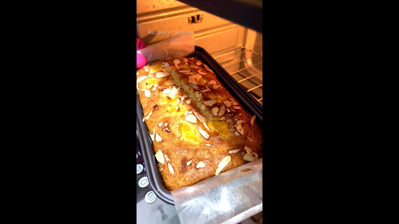 Eggless Almond Orange Cake Recipe 