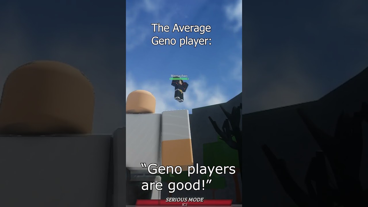 An average genos player | TSB #thestongestbattlegrounds #roblox #robloxmemes