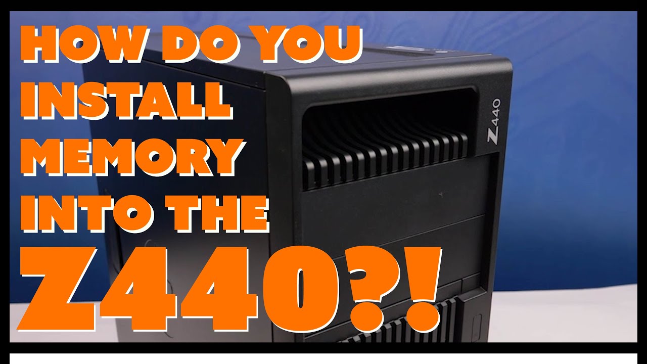 Установка памяти HP Z440