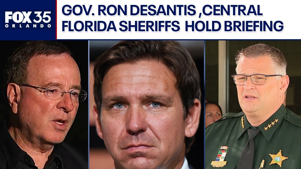 LIVE: Gov. DeSantis holds briefing with Florida sheriffs Grady Judd, Wayne Ivey