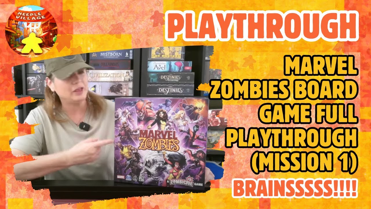 Marvel Zombies Board Game Full Playthrough (Mission 1)