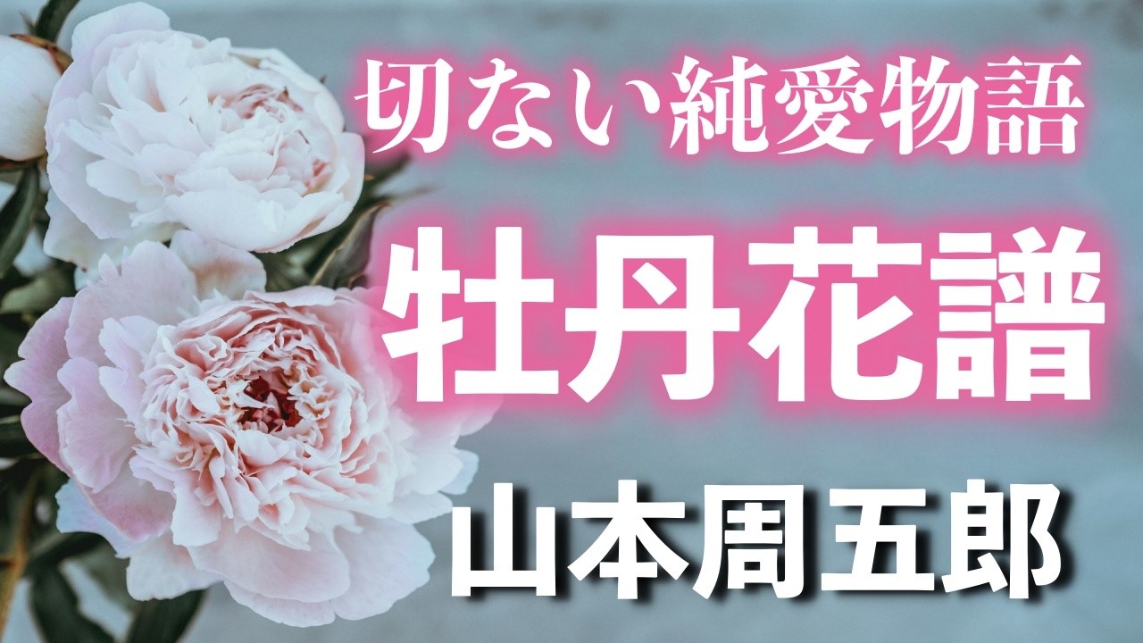 【名作朗読】奈々が恋した相手は手も届かぬ身分違いの若者だった。命を狙われている若者を助けるために奈々は...感動したい時に...【山本周五郎　牡丹花譜】