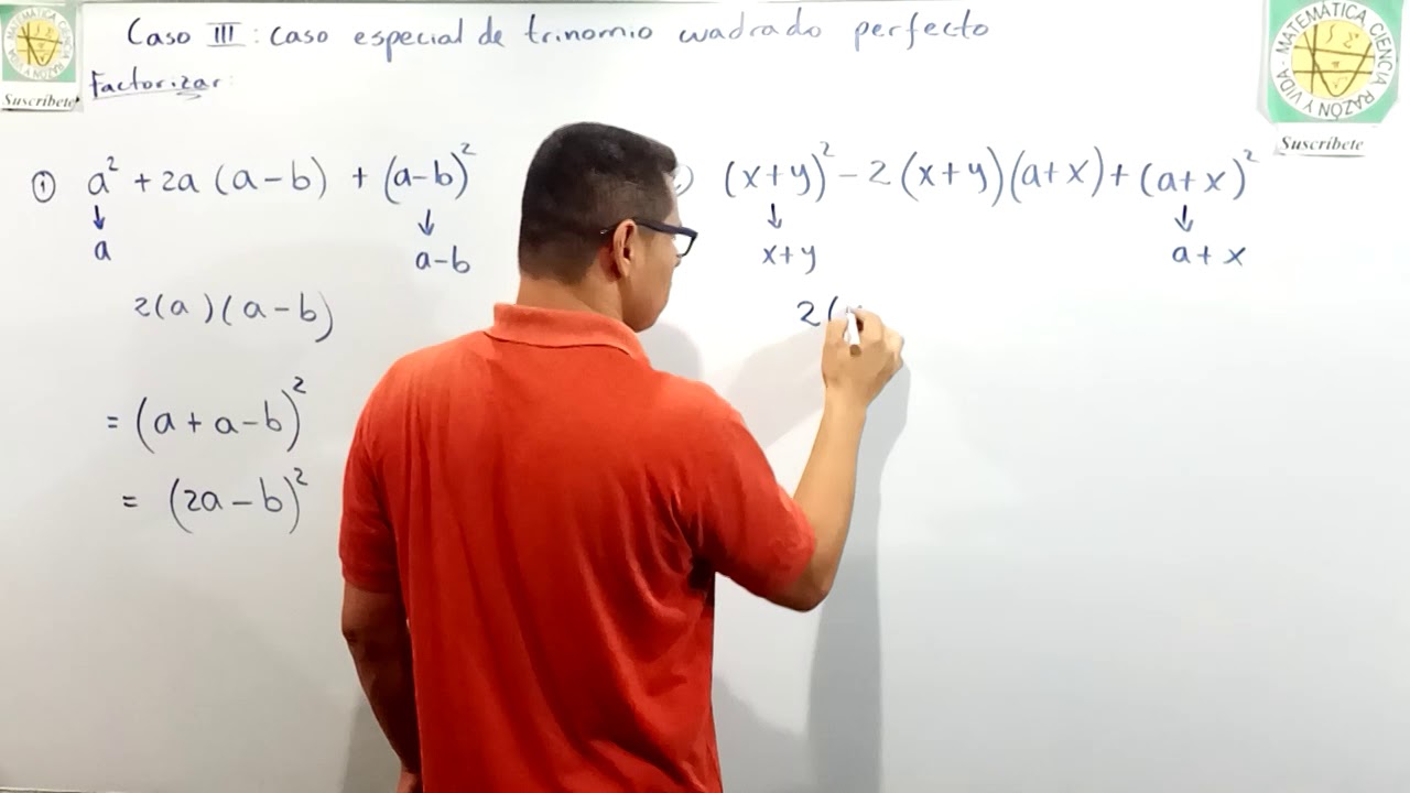CASOS ESPECIALES DE LA FACTORIZACIÓN DE UN TRINOMIO CUADRADO PERFECTO