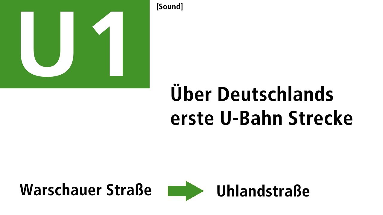 [Sound] U1 Berlin | Im A3l92 von der Warschauer Straße zur Uhlandstraße